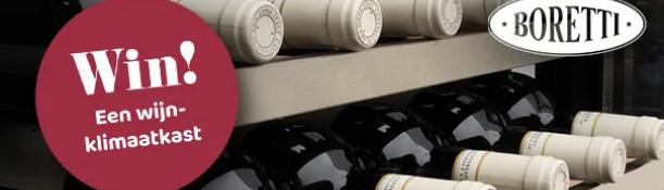 Bestel wijn en maak kans op een Boretti wijnklimaatkast t.w.v. € 3399,-